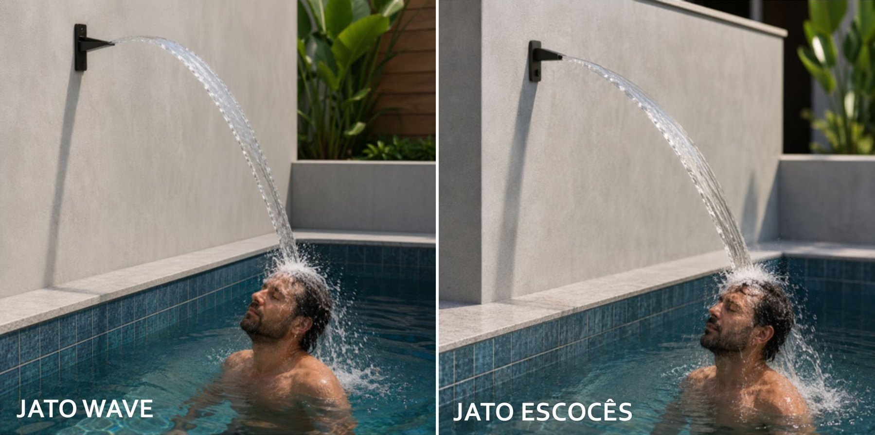 Cascata Dual Jet: jato wave e jato escocês