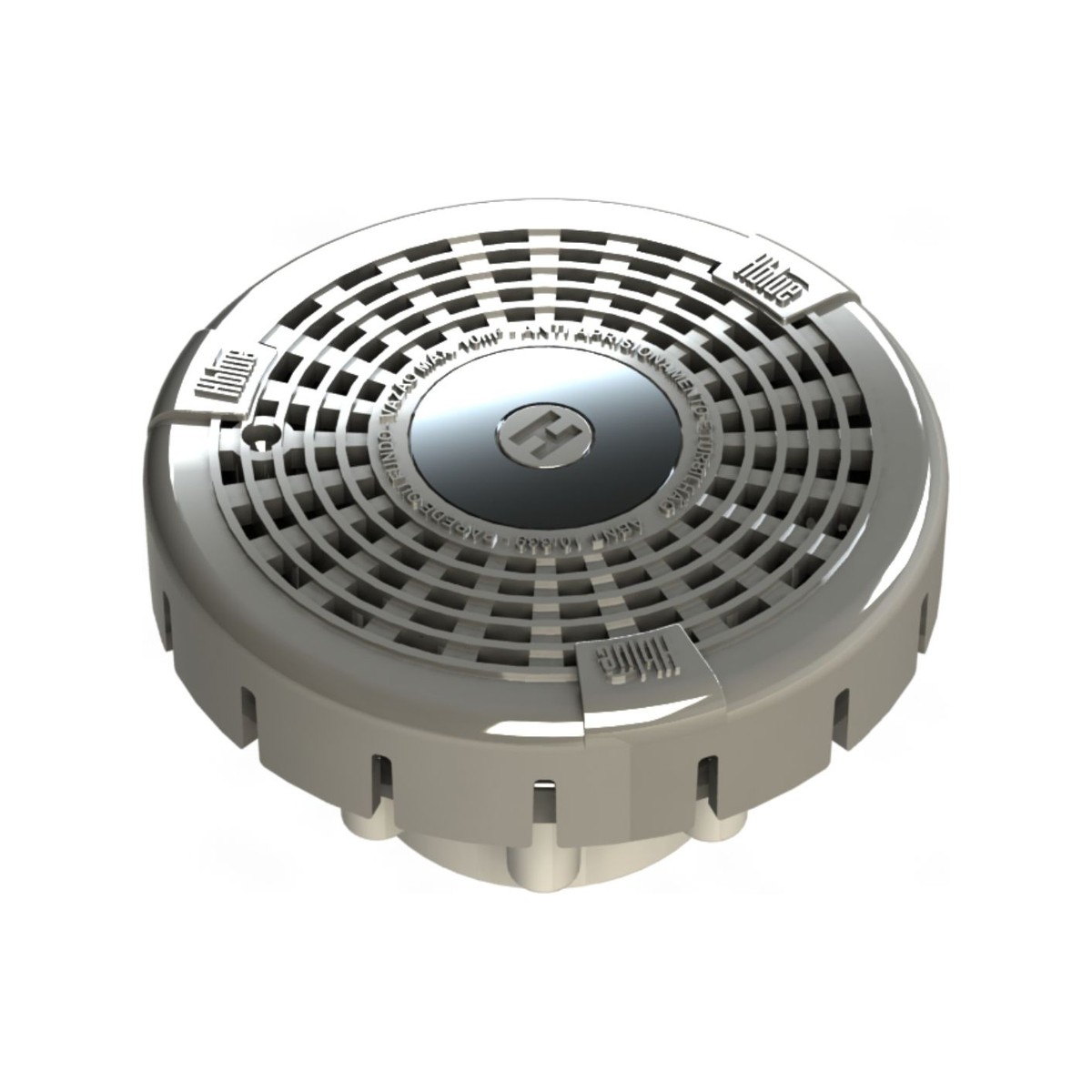 Dreno Round Vinil cinza