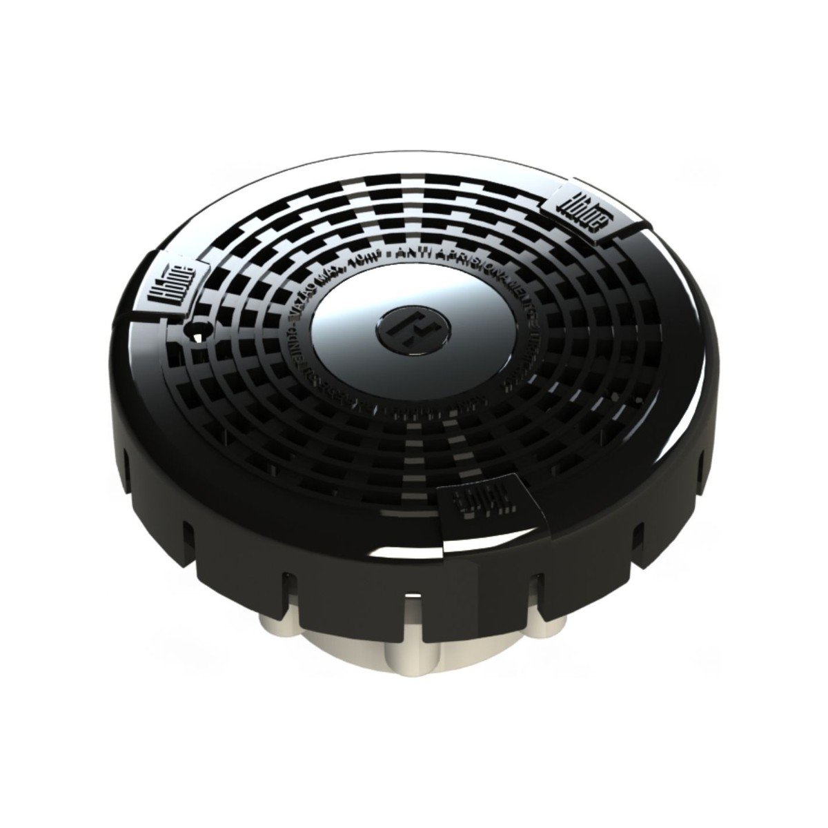 Dreno Round Vinil preto